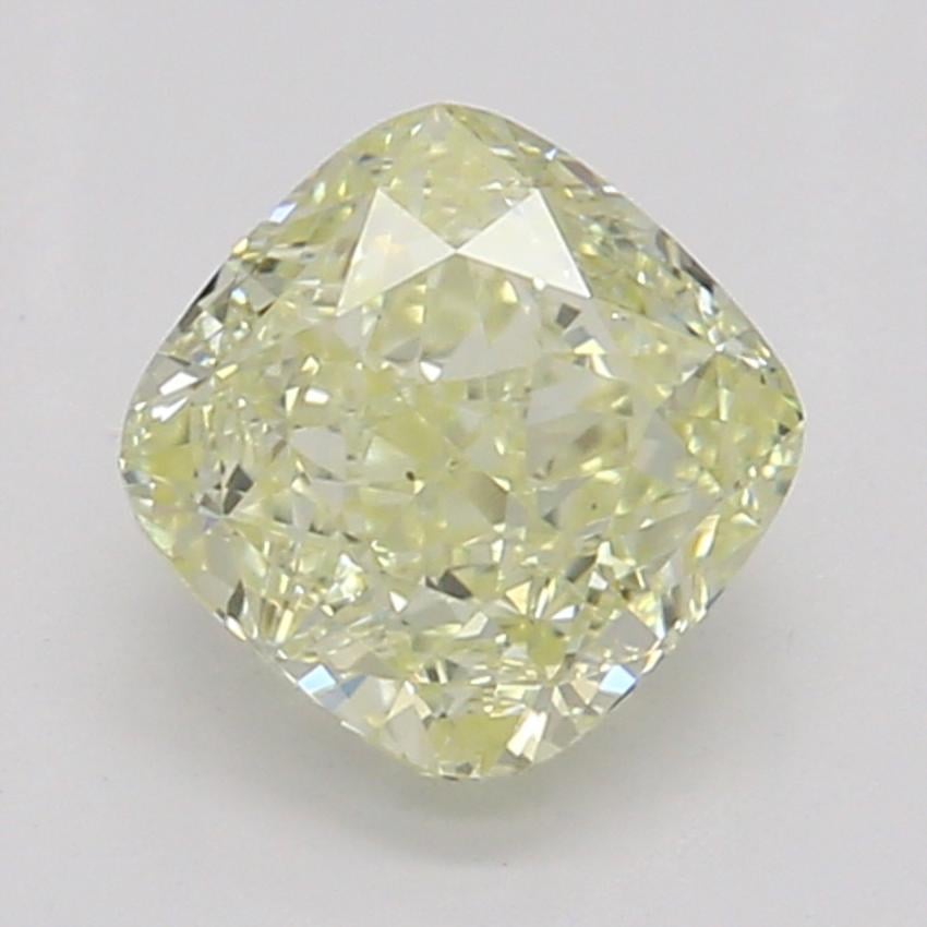 0.51 Ct. Fancy Light Yellow Cushion Diamond