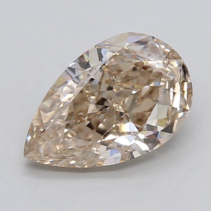 1.91 Ct. Very Light  Brown Pear Lab Grown Diamond