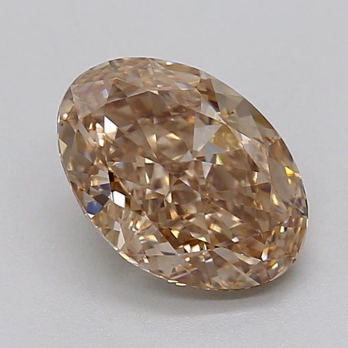 2.00 Ct. Light  Brown Oval Lab Grown Diamond