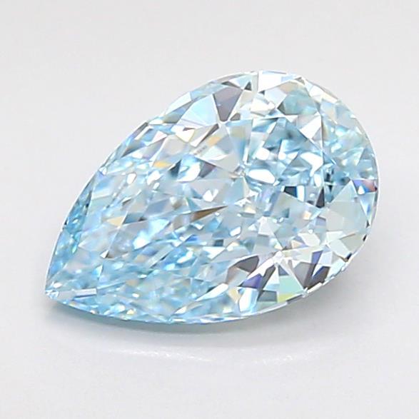 1.06 Ct. Fancy Intense Blue Pear Lab Grown Diamond