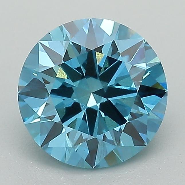1.51 Ct. Fancy Vivid Blue Round Lab Grown Diamond