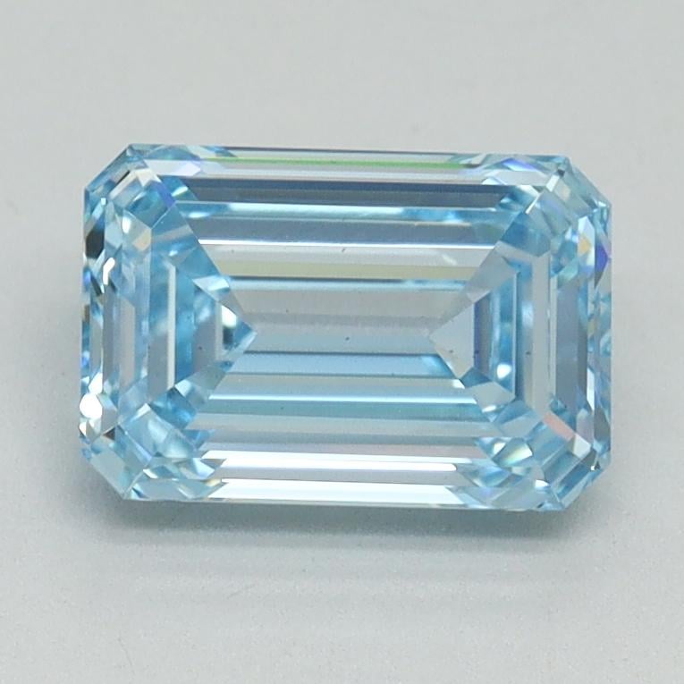 1.53 Ct. Fancy Intense Blue Emerald Lab Grown Diamond