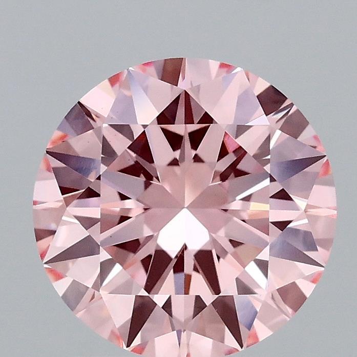 1.94 Ct. Fancy Vivid Pink Round Lab Grown Diamond
