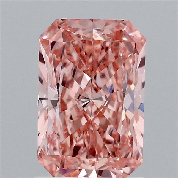 1.59 Ct. Fancy Vivid Pink Radiant Lab Grown Diamond