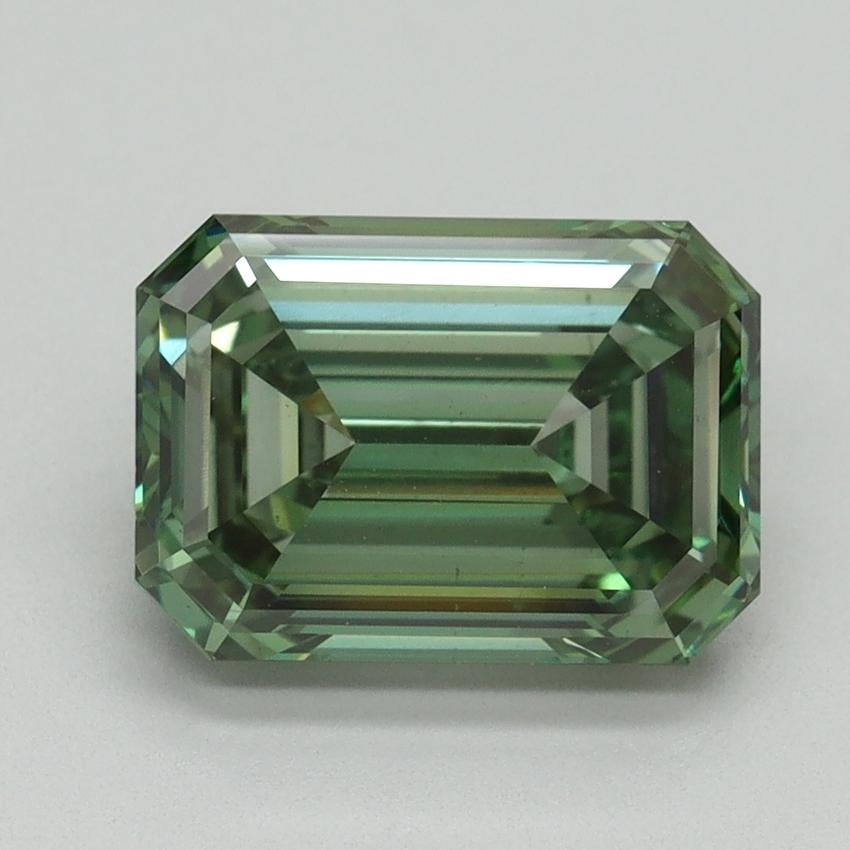 3.01 Ct. Fancy Vivid Green Emerald Lab Grown Diamond
