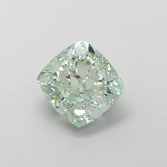 1.17 Ct. Fancy Intense  Green Cushion Lab Grown Diamond