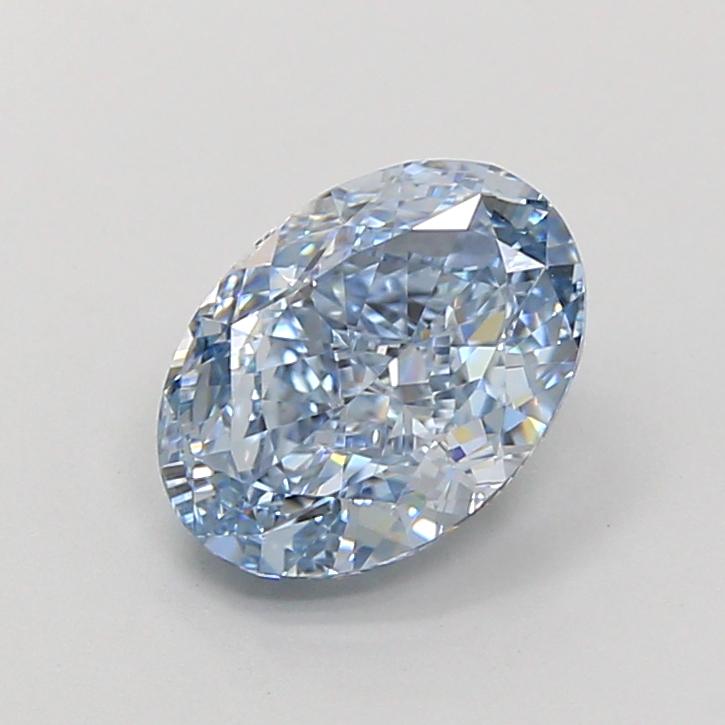 2.34 Ct. Fancy Vivid  Blue Oval Lab Grown Diamond