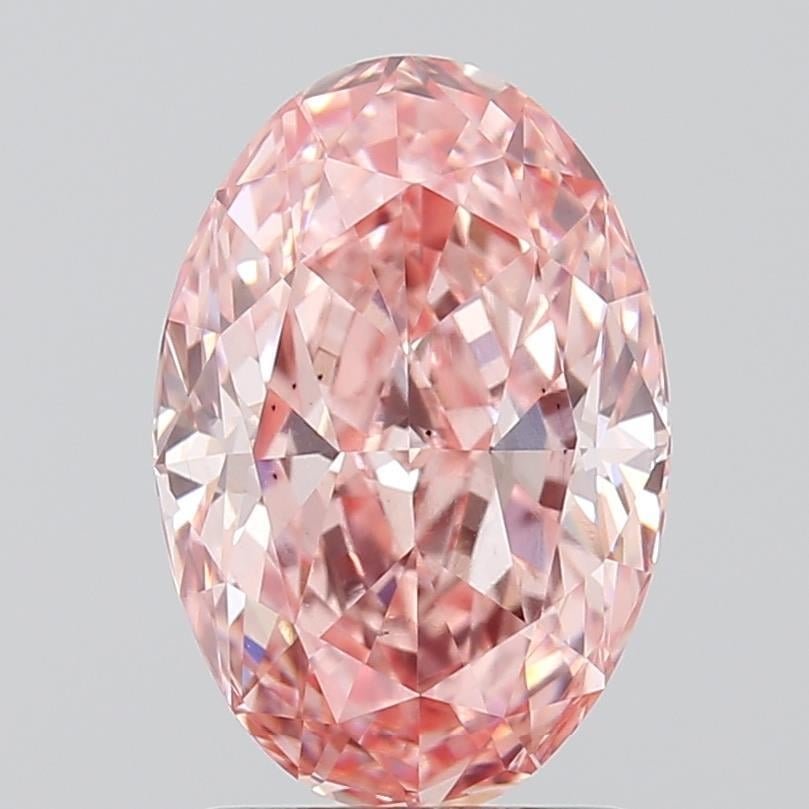 1.85 Ct. Fancy Vivid Pink Oval Lab Grown Diamond