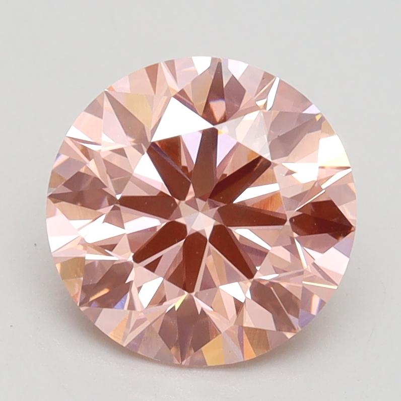 2.06 Ct. Fancy Intense Pink Round Lab Grown Diamond