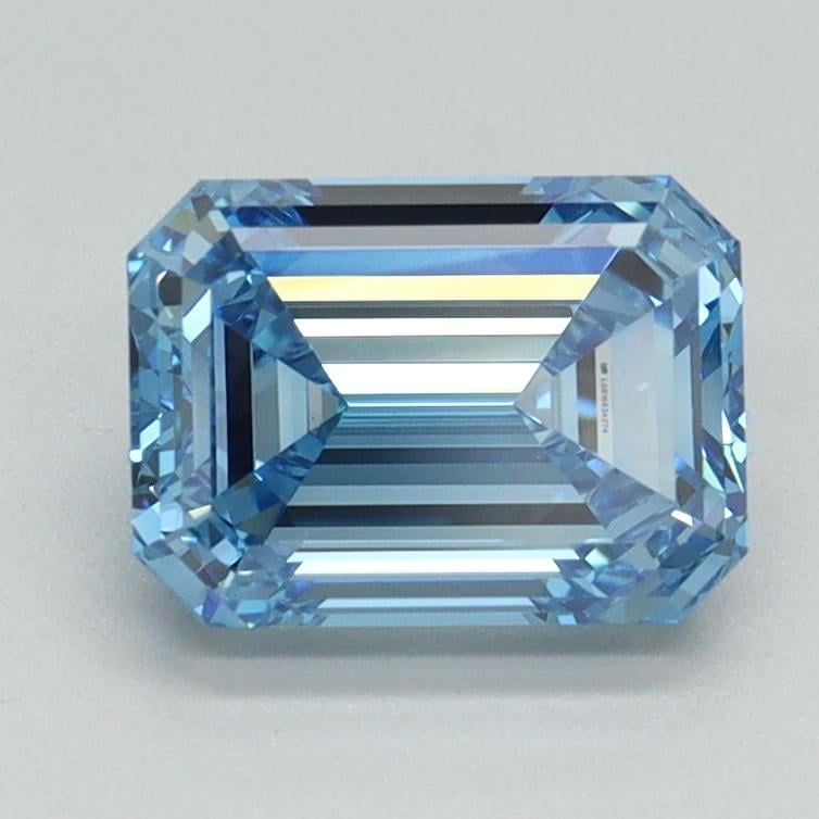 1.53 Ct. Fancy Intense Blue Emerald Lab Grown Diamond