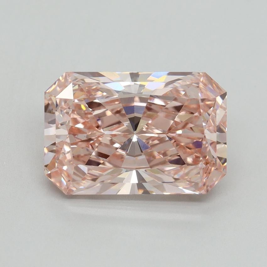 5.09 Ct. Fancy Vivid Pink Radiant Lab Grown Diamond