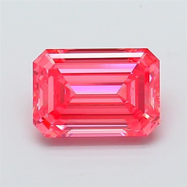 1.35 Ct. Fancy Vivid  Pink Emerald Lab Grown Diamond
