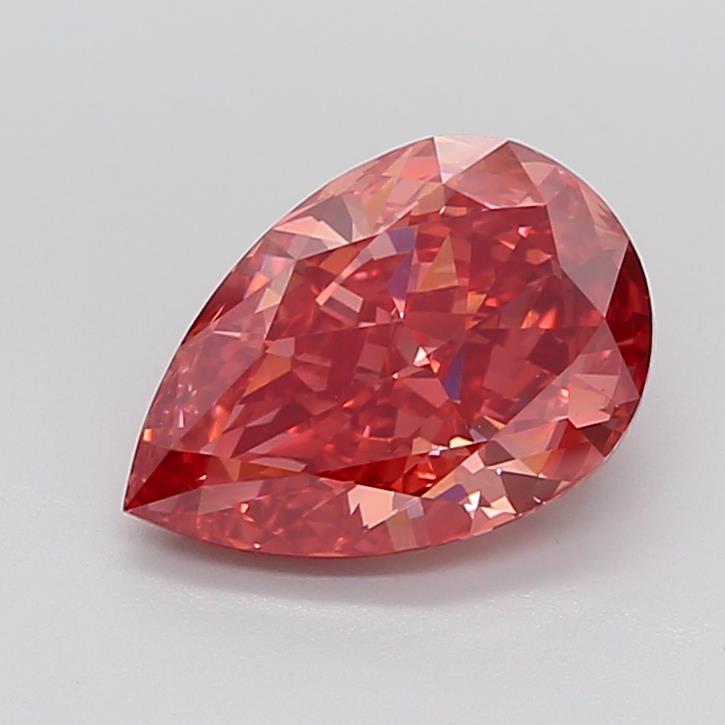 4.00 Ct. Fancy Vivid Brownish Pink Pear Lab Grown Diamond