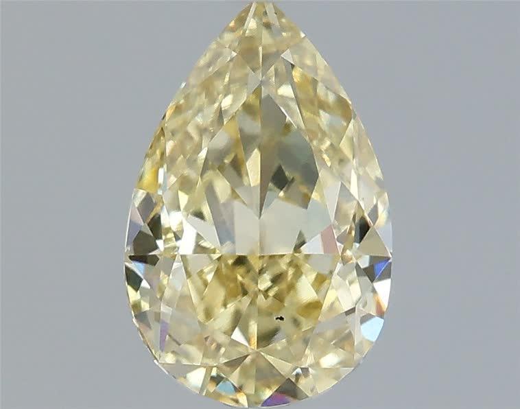 1.11 Ct. Fancy Intense  Yellow Pear Lab Grown Diamond