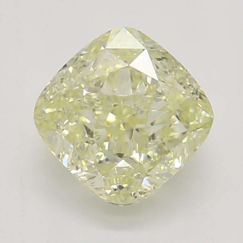 0.92 Ct. Fancy Light Yellow Cushion Diamond