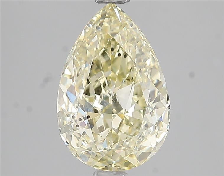 3.02 Ct. Fancy Light Yellow Pear Lab Grown Diamond