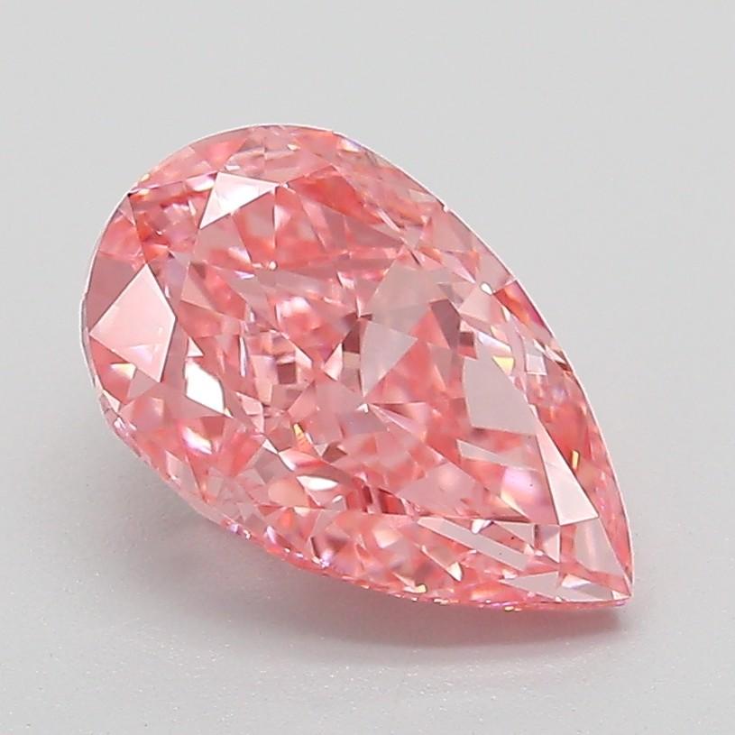 2.09 Ct. Fancy Vivid Pink Pear Lab Grown Diamond