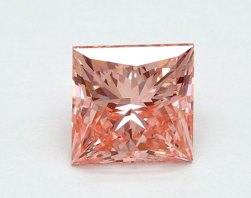 1.83 Ct. Fancy Vivid Pink Princess Lab Grown Diamond