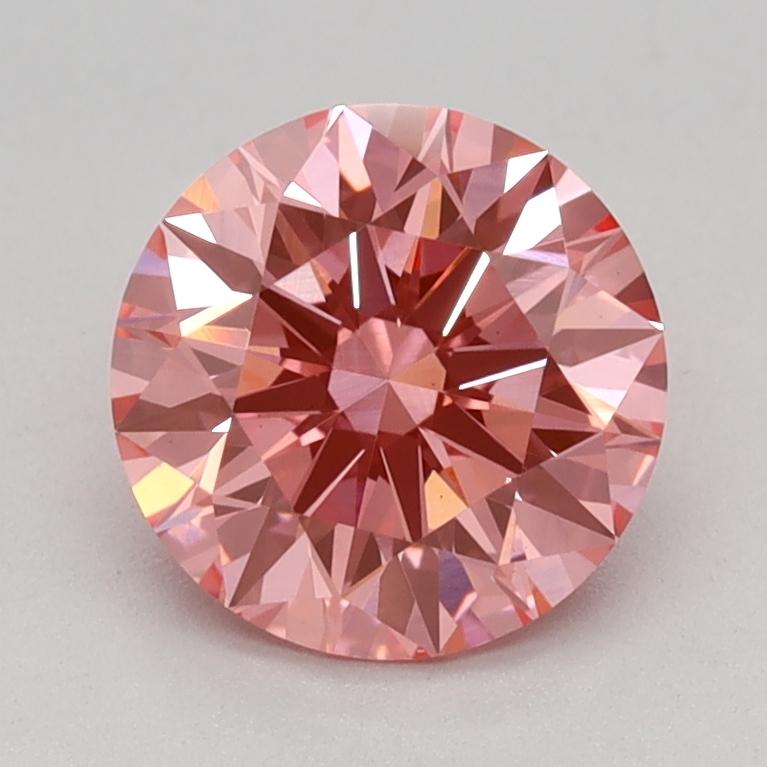 1.08 Ct. Fancy Vivid Pink Round Lab Grown Diamond