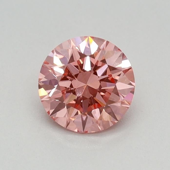 0.46 Ct. Fancy Vivid Pink Round Lab Grown Diamond