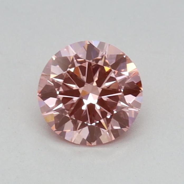 0.36 Ct. Fancy Vivid Pink Round Lab Grown Diamond