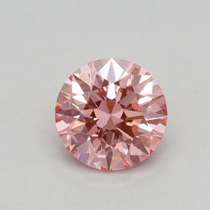 0.32 Ct. Fancy Vivid Pink Round Lab Grown Diamond