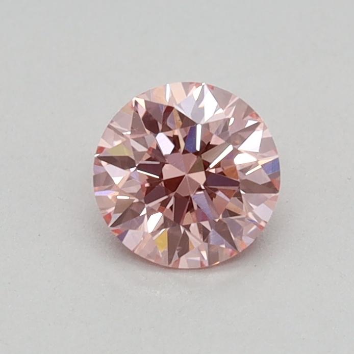0.31 Ct. Fancy Vivid Pink Round Lab Grown Diamond