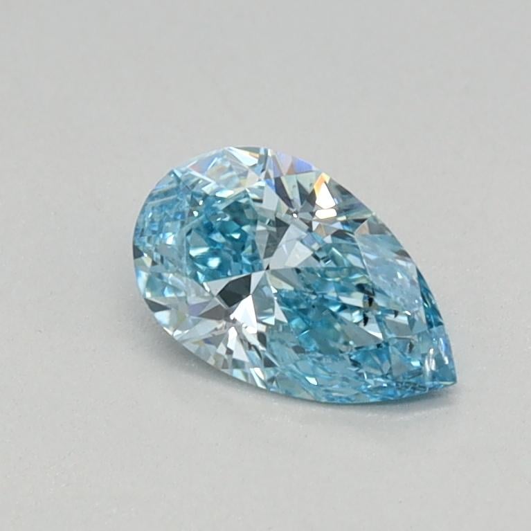 0.30 Ct. Fancy Vivid Blue Pear Lab Grown Diamond