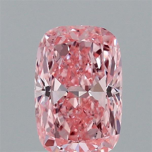 1.04 Ct. Fancy Vivid Pink Cushion Lab Grown Diamond
