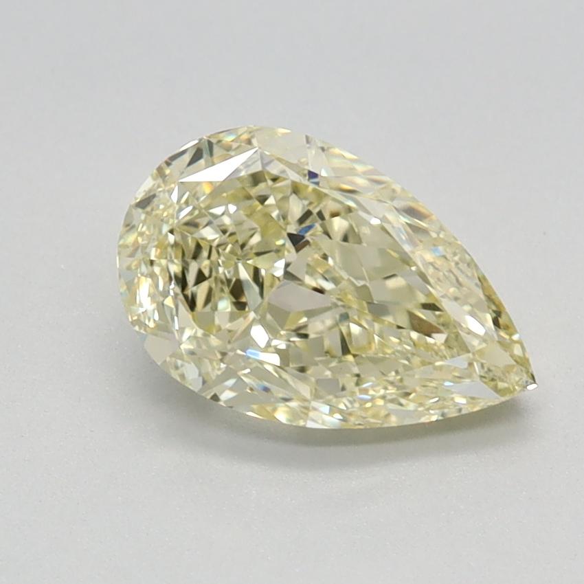 1.23 Ct. Fancy Light Yellow Pear Lab Grown Diamond