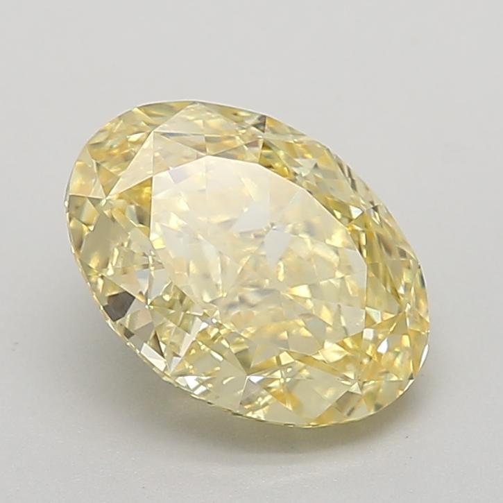 2.59 Ct. Fancy Vivid Yellow Oval Lab Grown Diamond
