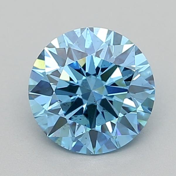1.07 Ct. Fancy Vivid  Blue Round Lab Grown Diamond