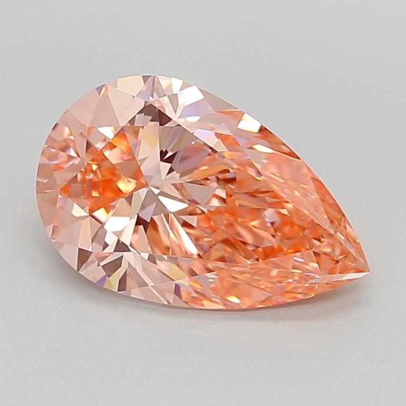 3.05 Ct. Fancy Vivid  Pink Pear Lab Grown Diamond