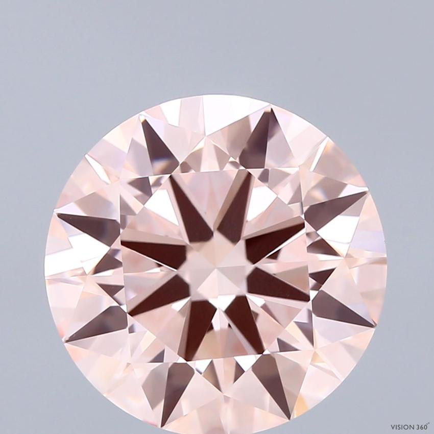 6.25 Ct. Fancy Intense Pink Round Lab Grown Diamond