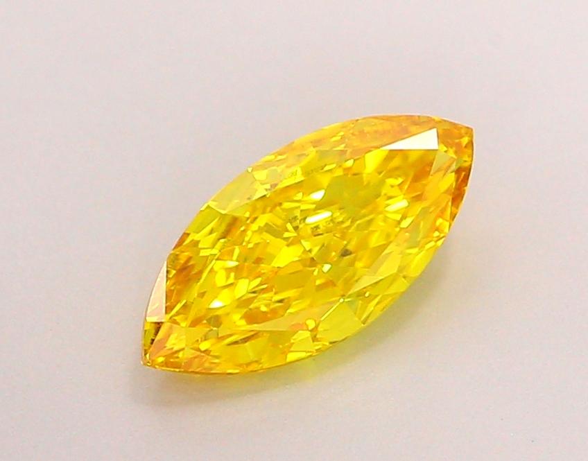 1.01 Ct. Fancy Vivid  Yellow Marquise Lab Grown Diamond