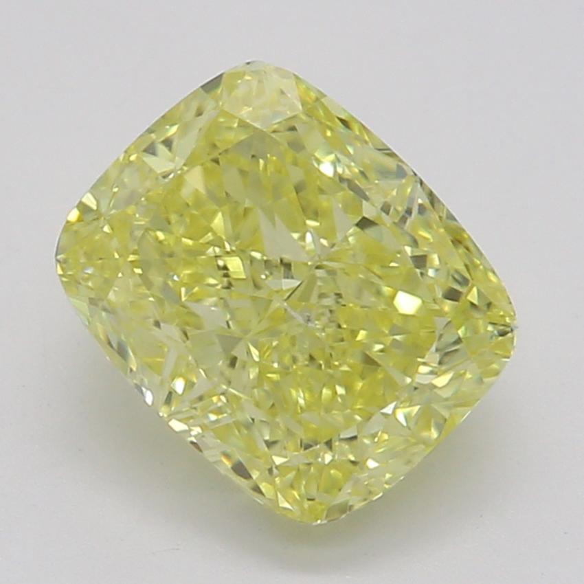 1.01 Ct. Fancy Intense Yellow Cushion Diamond