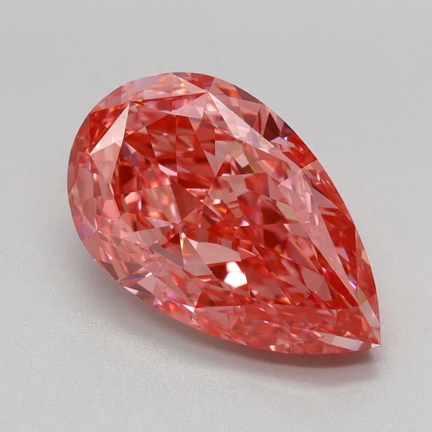 3.04 Ct. Fancy Vivid Pink Pear Lab Grown Diamond