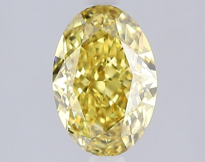 2.07 Ct. Fancy Vivid Yellow Yellow Oval Lab Grown Diamond