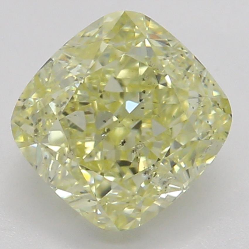 0.90 Ct. Fancy Yellow Cushion Diamond