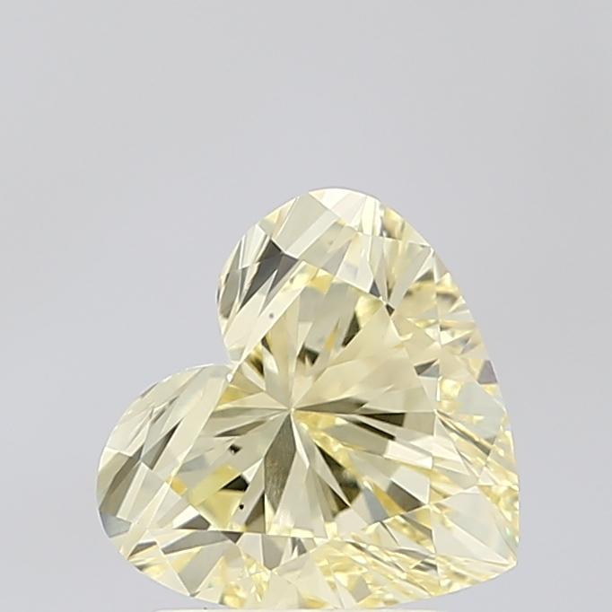 2.03 Ct. Fancy Yellow Heart Lab Grown Diamond