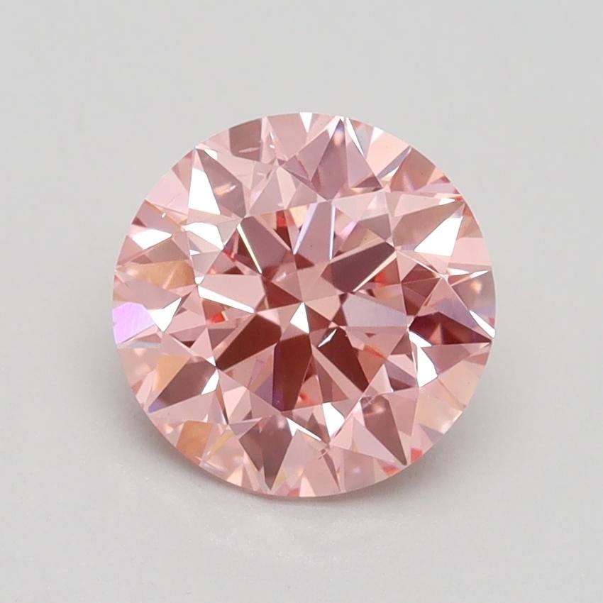 1.70 Ct. Fancy Vivid Pink Round Lab Grown Diamond