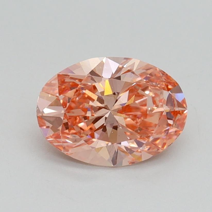 1.01 Ct. Fancy Intense Pink Oval Lab Grown Diamond