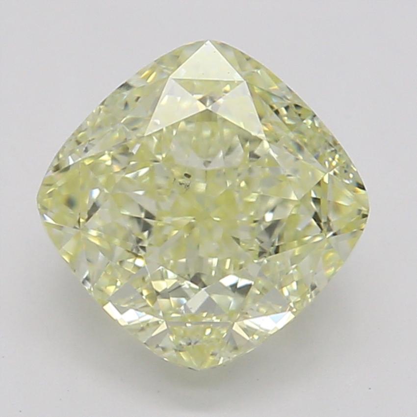 1.08 Ct. Fancy Light Yellow Cushion Diamond