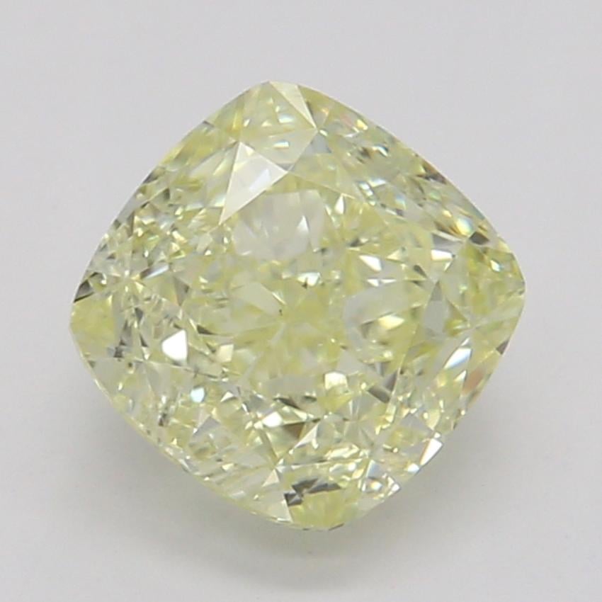 0.74 Ct. Fancy Light Yellow Cushion Diamond