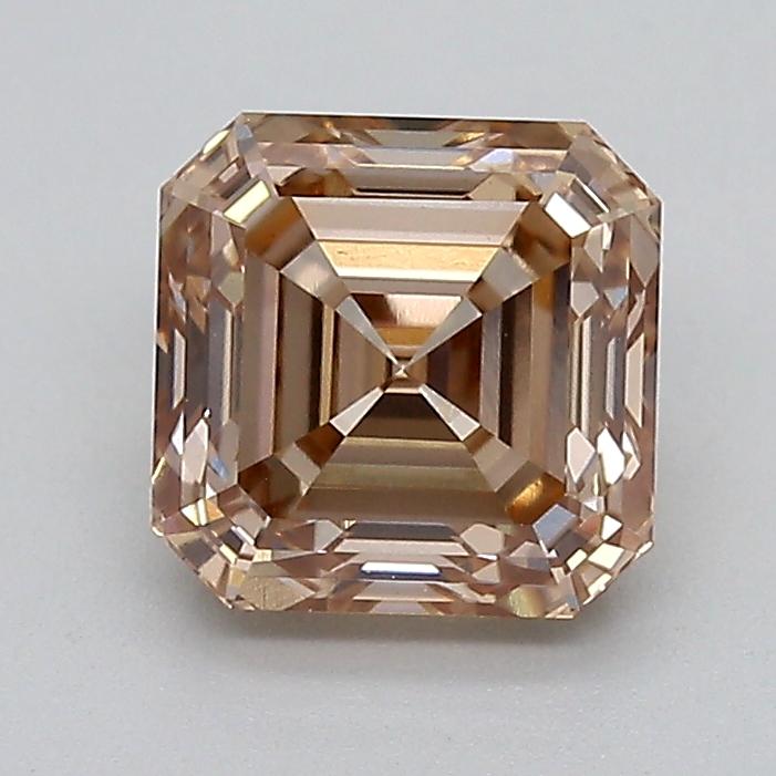 1.10 Ct. Fancy Light  Brown Asscher Lab Grown Diamond