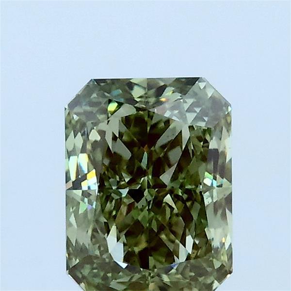 1.09 Ct. Fancy Vivid Green Radiant Lab Grown Diamond