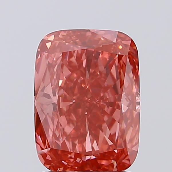 2.01 Ct. Fancy Vivid Pink Cushion Lab Grown Diamond