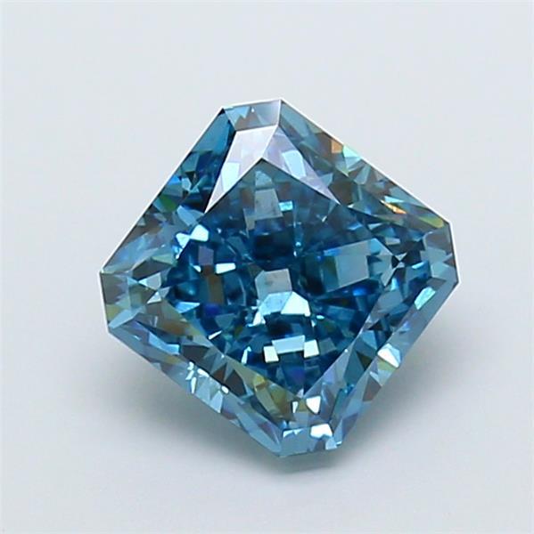 2.02 Ct. Fancy Vivid Blue Radiant Lab Grown Diamond