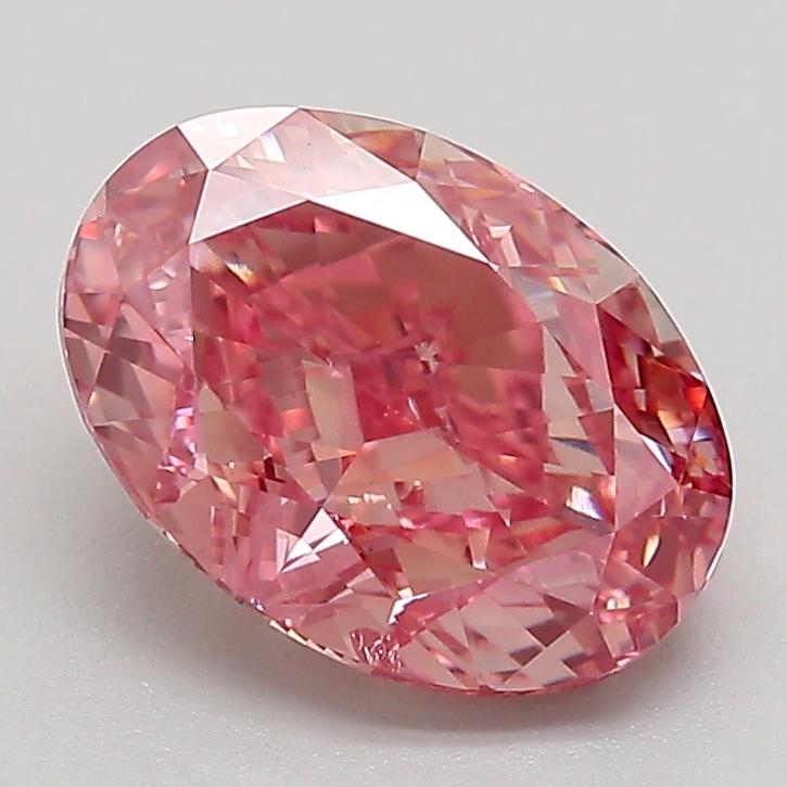 2.26 Ct. Fancy Brownish Red Oval Lab Grown Diamond