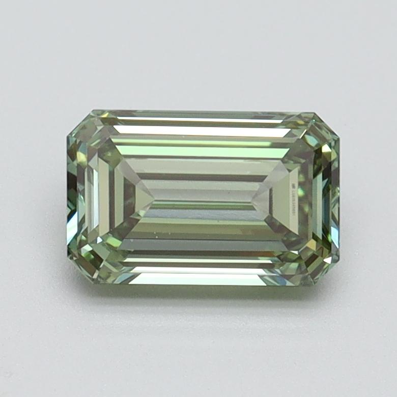 1.01 Ct. Fancy Intense Green Emerald Lab Grown Diamond